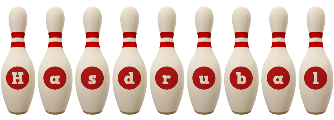 Hasdrubal bowling-pin logo