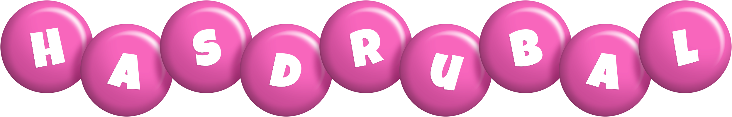 Hasdrubal candy-pink logo