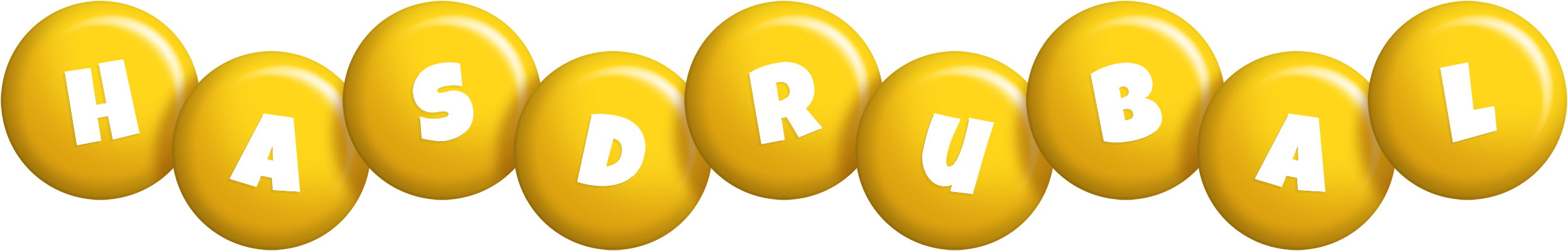 Hasdrubal candy-yellow logo