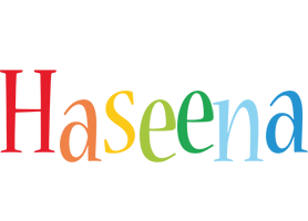 Haseena birthday logo