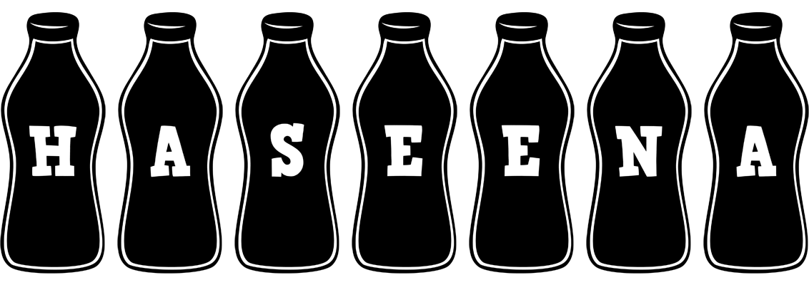 Haseena bottle logo