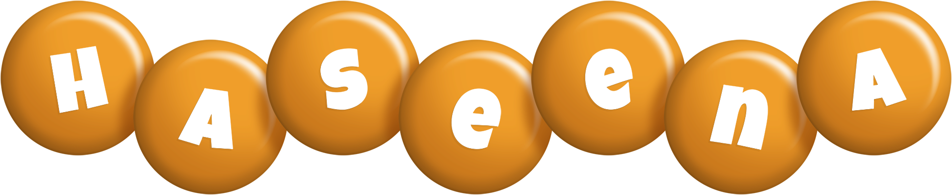 Haseena candy-orange logo
