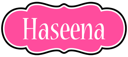 Haseena invitation logo