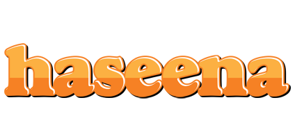 Haseena orange logo