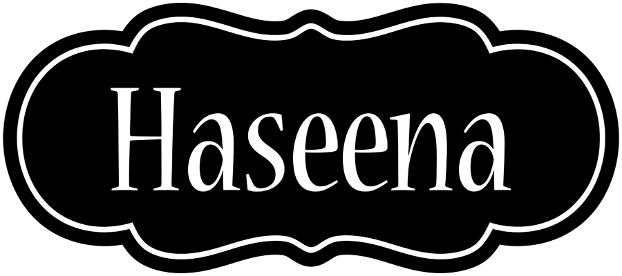 Haseena welcome logo