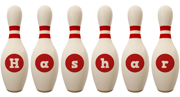 Hashar bowling-pin logo