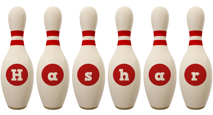 Hashar bowling-pin logo