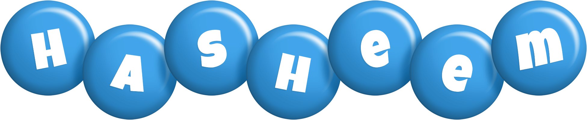 Hasheem candy-blue logo
