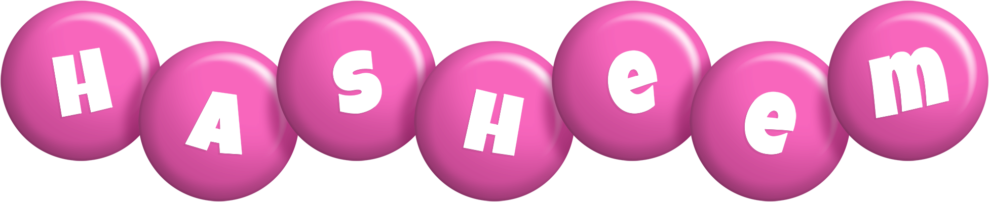 Hasheem candy-pink logo