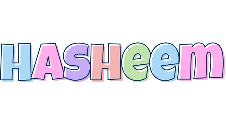 Hasheem pastel logo