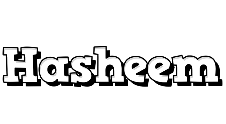 Hasheem snowing logo