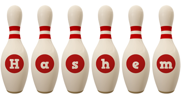 Hashem bowling-pin logo