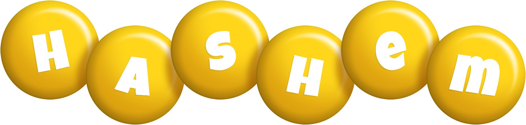 Hashem candy-yellow logo