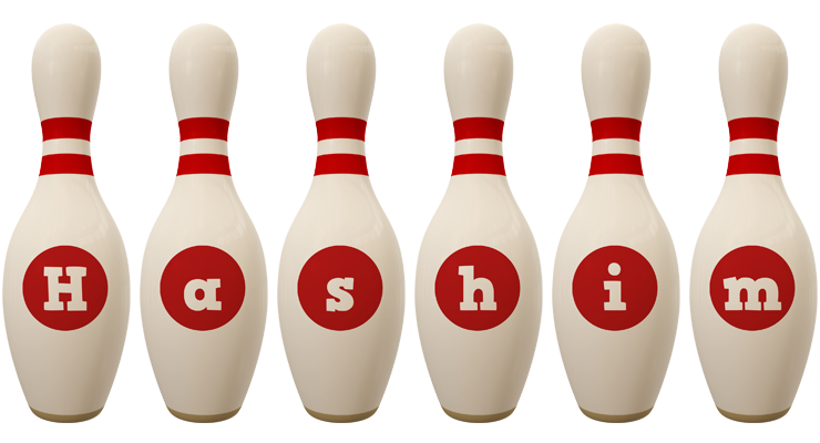 Hashim bowling-pin logo