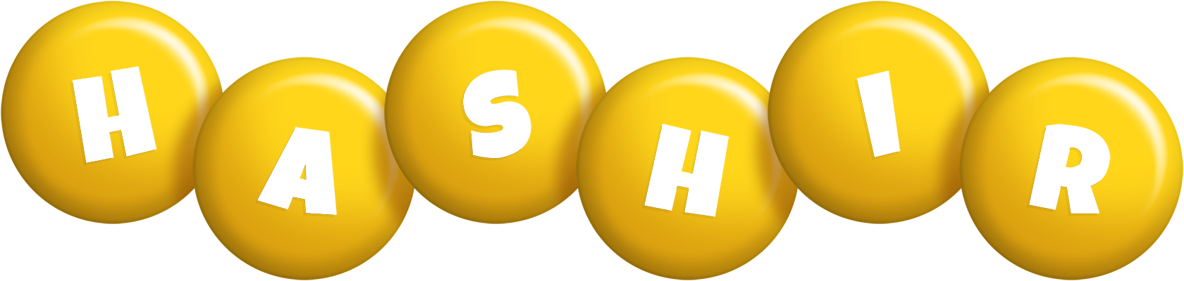 Hashir candy-yellow logo