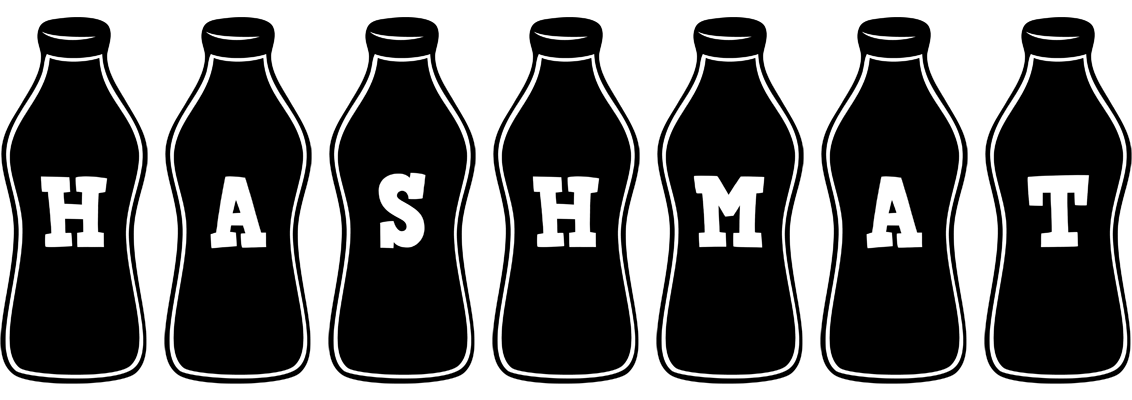 Hashmat bottle logo
