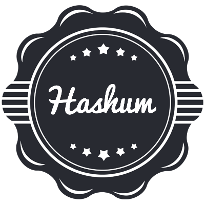 Hashum badge logo