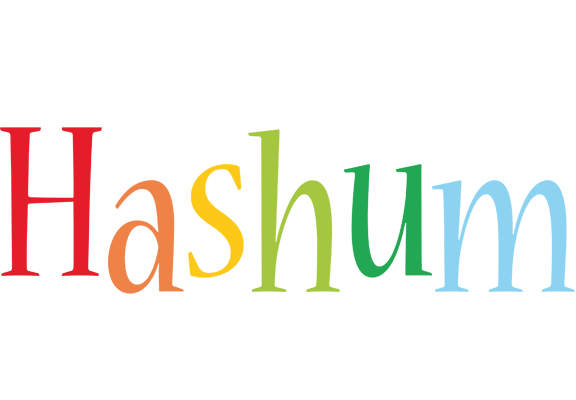 Hashum birthday logo