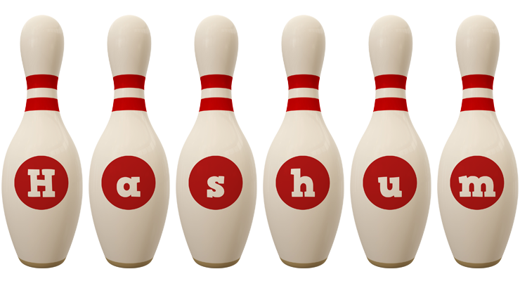 Hashum bowling-pin logo