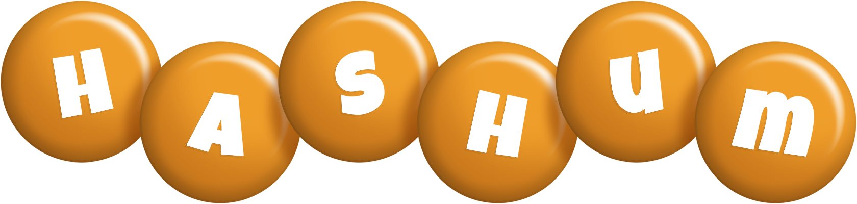 Hashum candy-orange logo