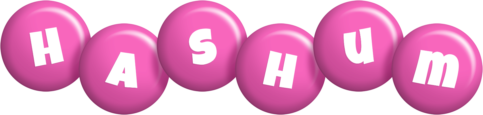 Hashum candy-pink logo