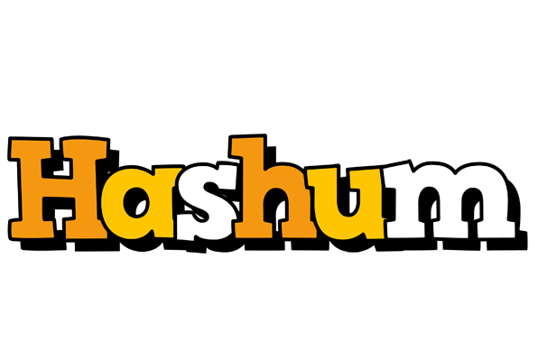 Hashum cartoon logo