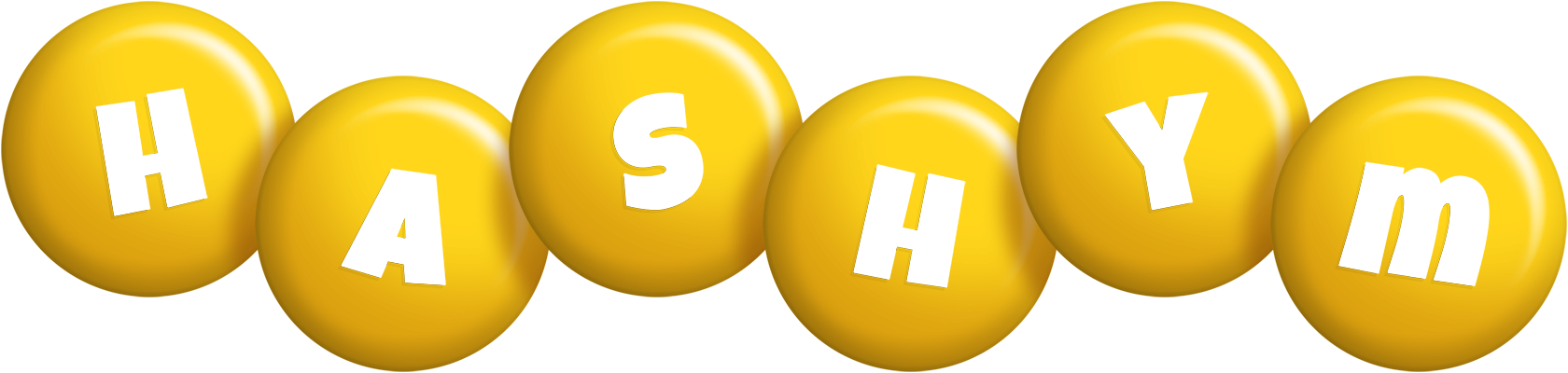 Hashym candy-yellow logo