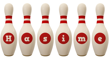 Hasime bowling-pin logo