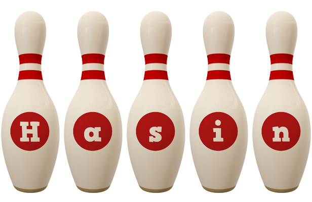 Hasin bowling-pin logo