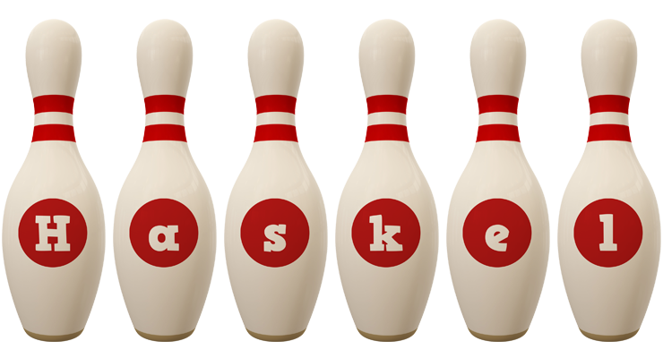 Haskel bowling-pin logo