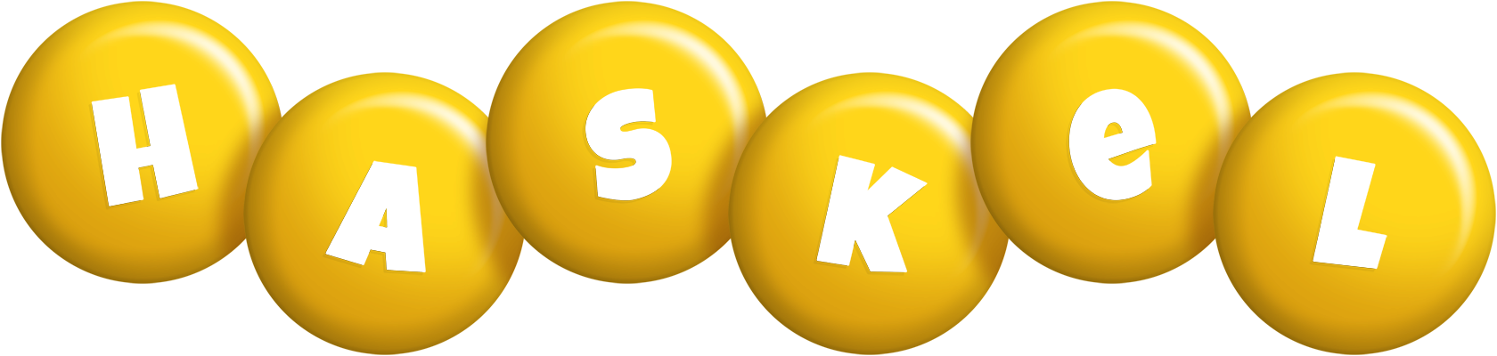 Haskel candy-yellow logo