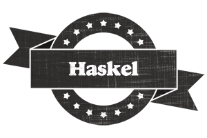 Haskel grunge logo