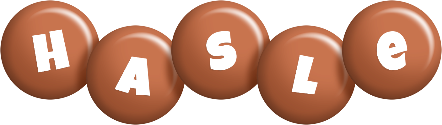 Hasle candy-brown logo