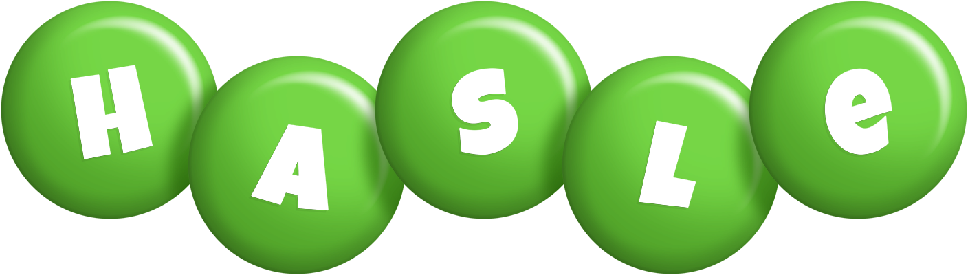 Hasle candy-green logo