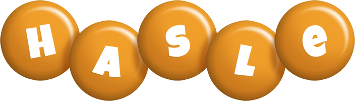 Hasle candy-orange logo