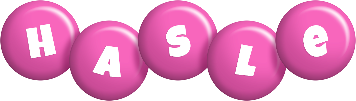 Hasle candy-pink logo