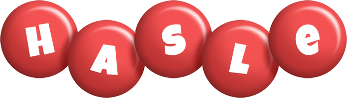 Hasle candy-red logo