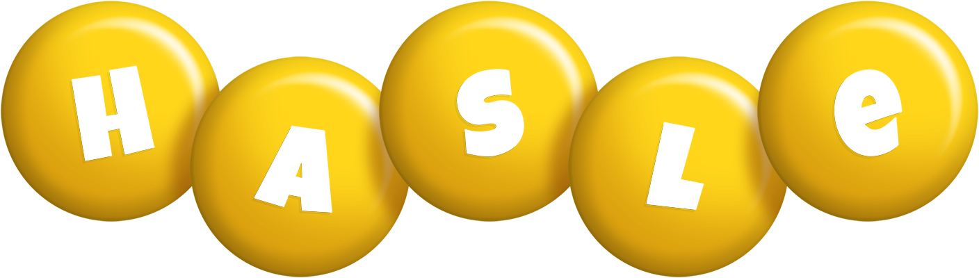 Hasle candy-yellow logo