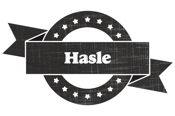Hasle grunge logo