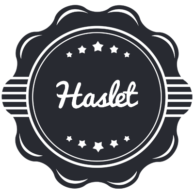 Haslet badge logo