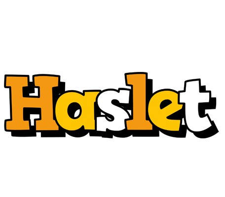 Haslet cartoon logo