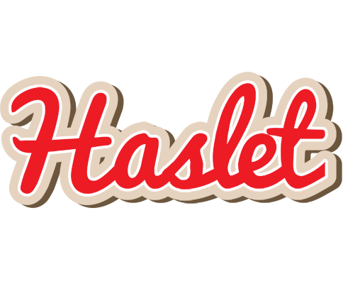 Haslet chocolate logo