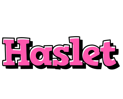 Haslet girlish logo