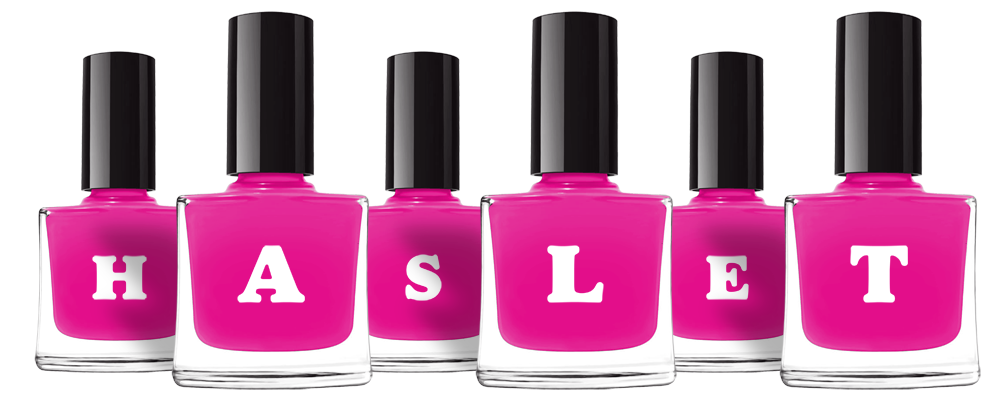 Haslet nails logo