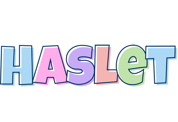 Haslet pastel logo