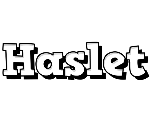 Haslet snowing logo