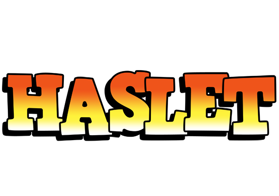 Haslet sunset logo