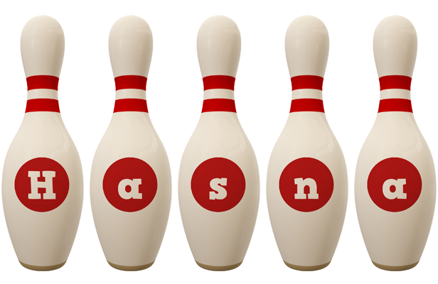 Hasna bowling-pin logo