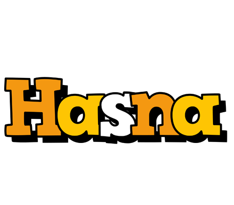 Hasna cartoon logo