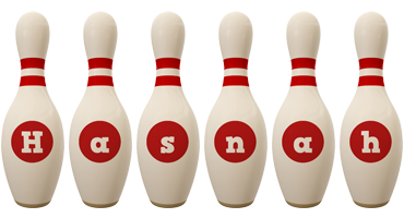 Hasnah bowling-pin logo